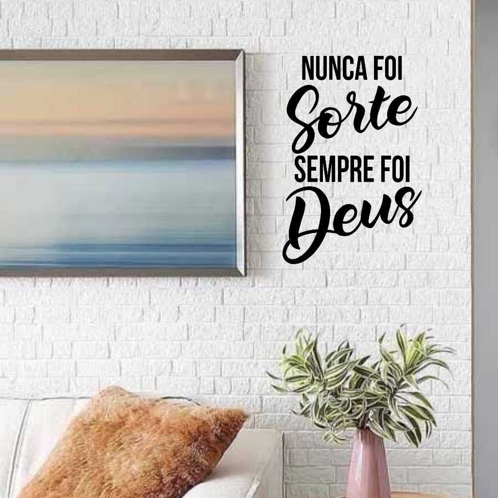 Nunca Foi Sorte, Sempre Foi Deus – 25x20cm
