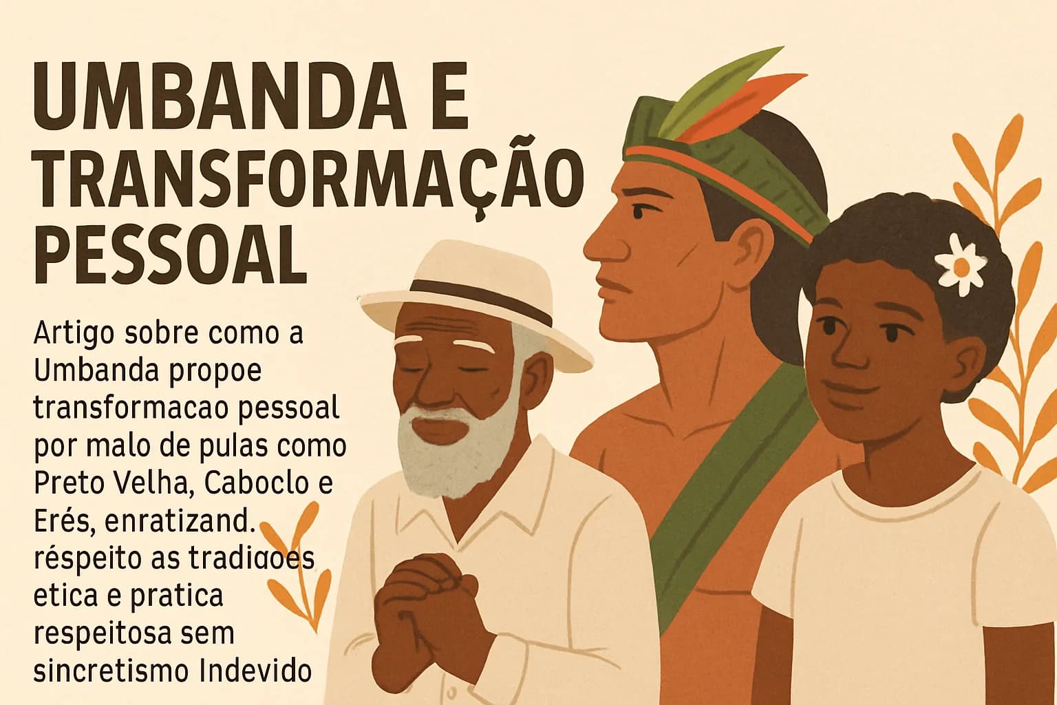 A Transformação Pela Umbanda: Lições de Preto Velho, Caboclo e Erês em um Terreiro