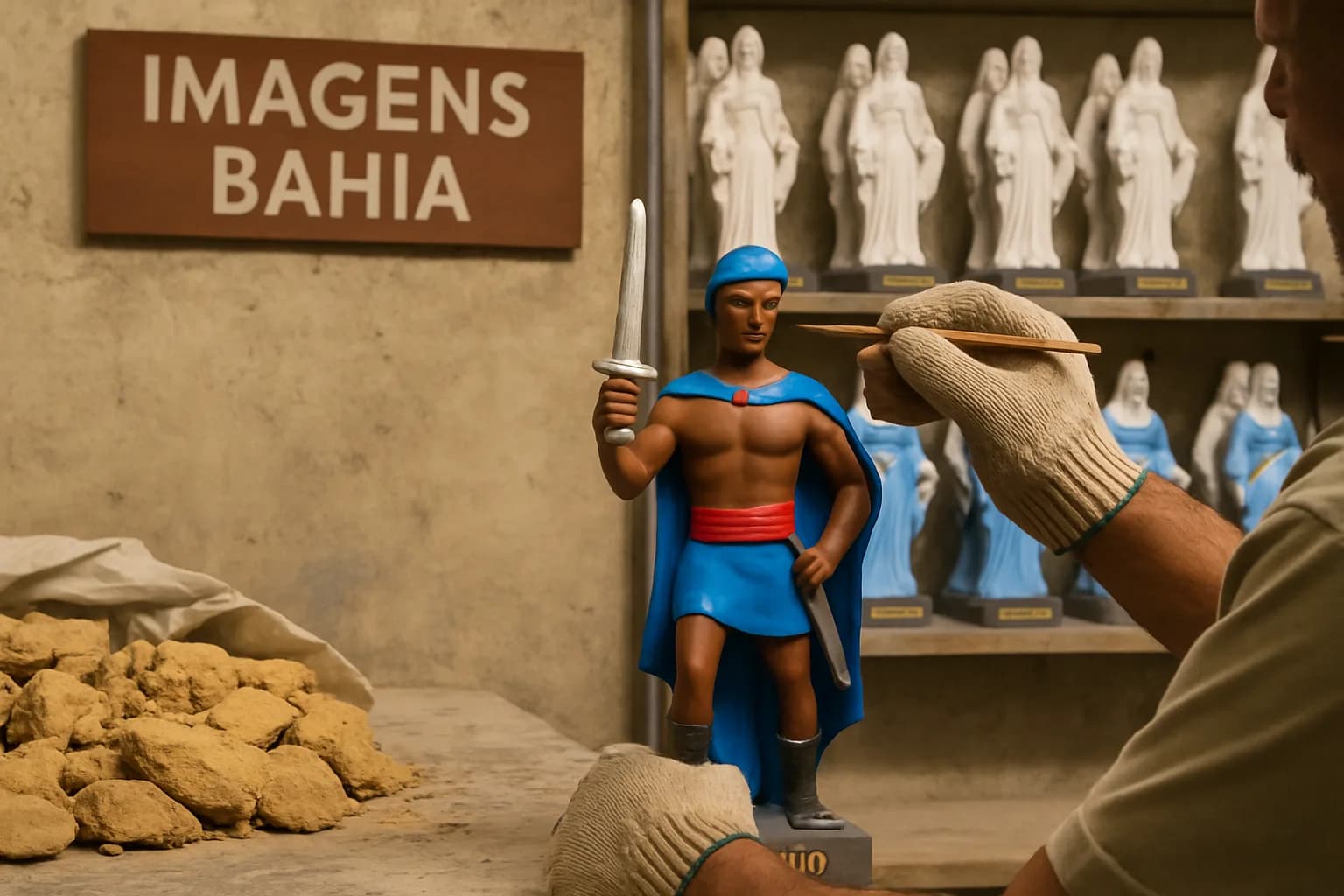 Como as Imagens de Umbanda são Fabricadas: Bastidores da Imagens Bahia