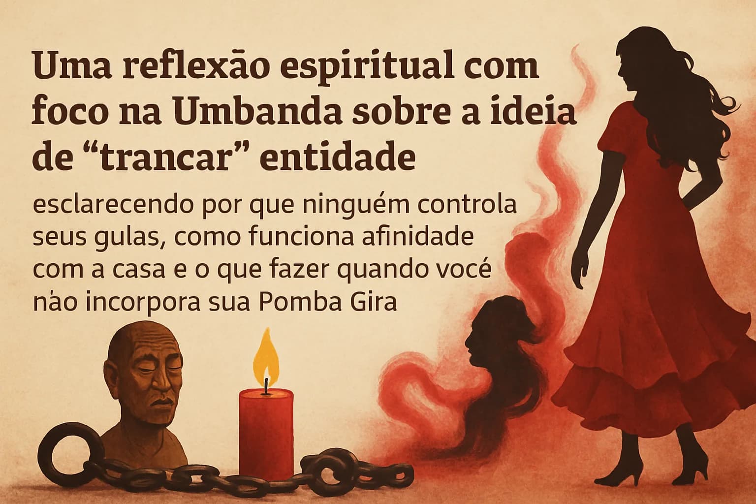 Como “trancar” entidade no terreiro? Entenda a liberdade espiritual na Umbanda