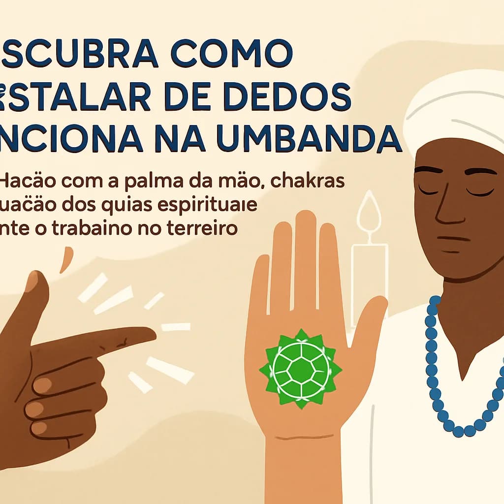 Estalar de Dedos na Umbanda: Significado, Energia e Atuação dos Guias