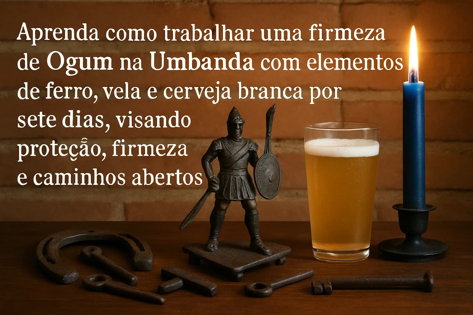 Firmeza de Ogum na Umbanda (7 dias): proteção e caminhos abertos com fundamento no ferro