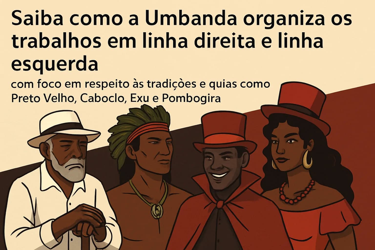 Umbanda: Linha Direita e Linha Esquerda — entenda a complementaridade entre guias e trabalhos