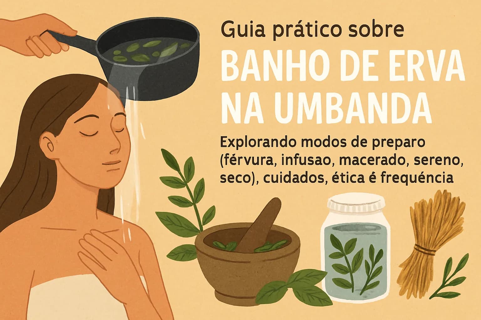 Banho de Erva na Umbanda: modos de preparo, autocuidado e energia
