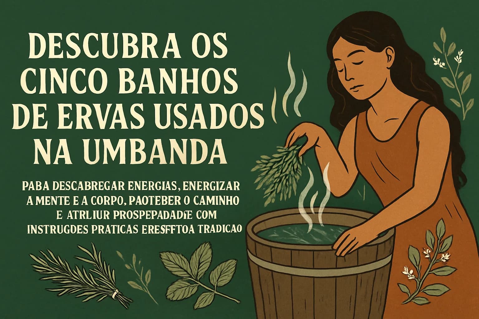 Banhos de Ervas na Umbanda: Descarrego, Energização, Proteção, Prosperidade e Conexão com o Divino