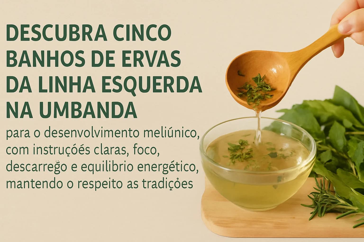 Banhos de Ervas para o Desenvolvimento Mediúnico na Linha da Esquerda da Umbanda: Guia Seguro e Respeitoso