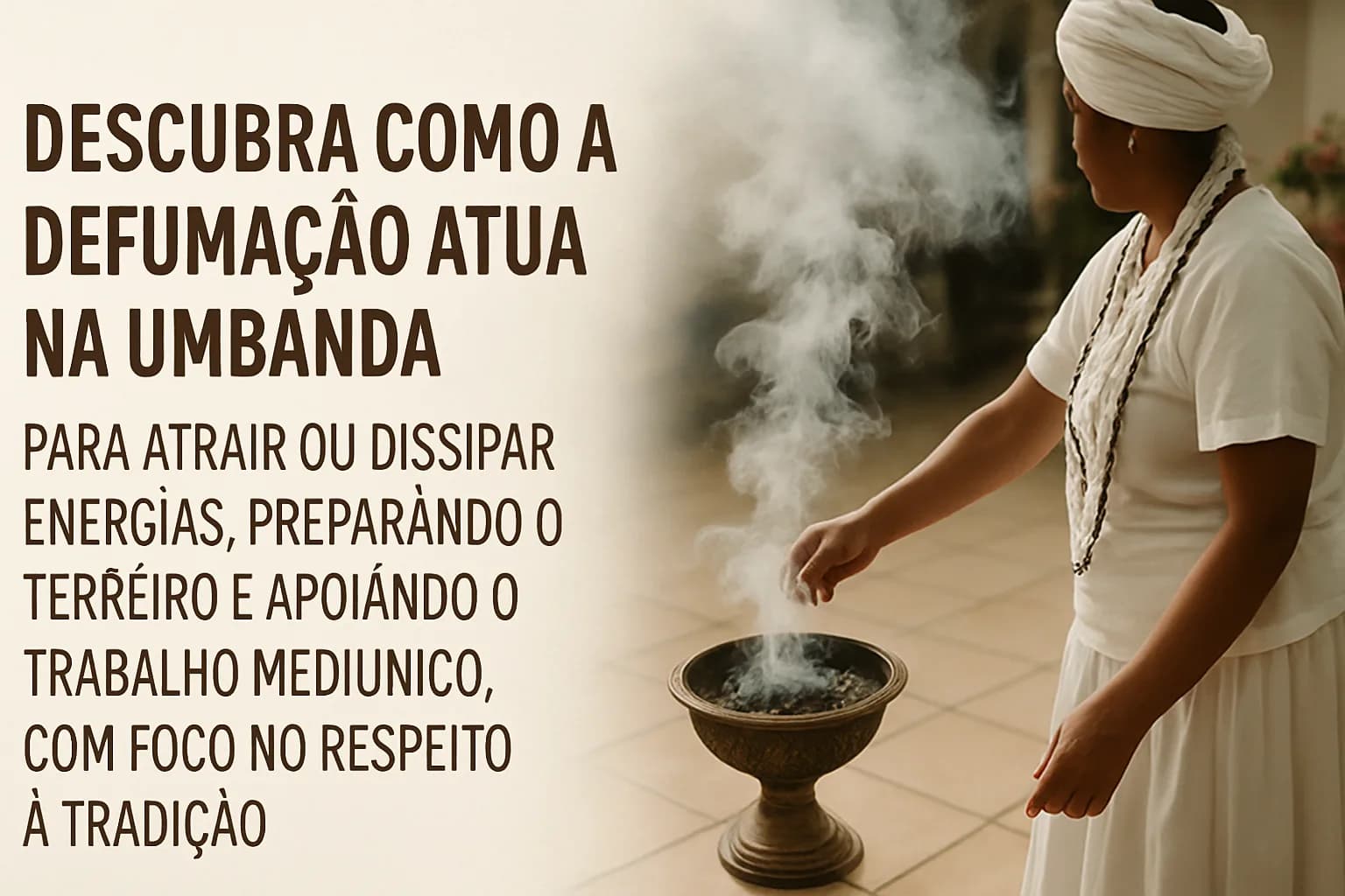 Defumação na Umbanda: fundamentos, prática e cuidados