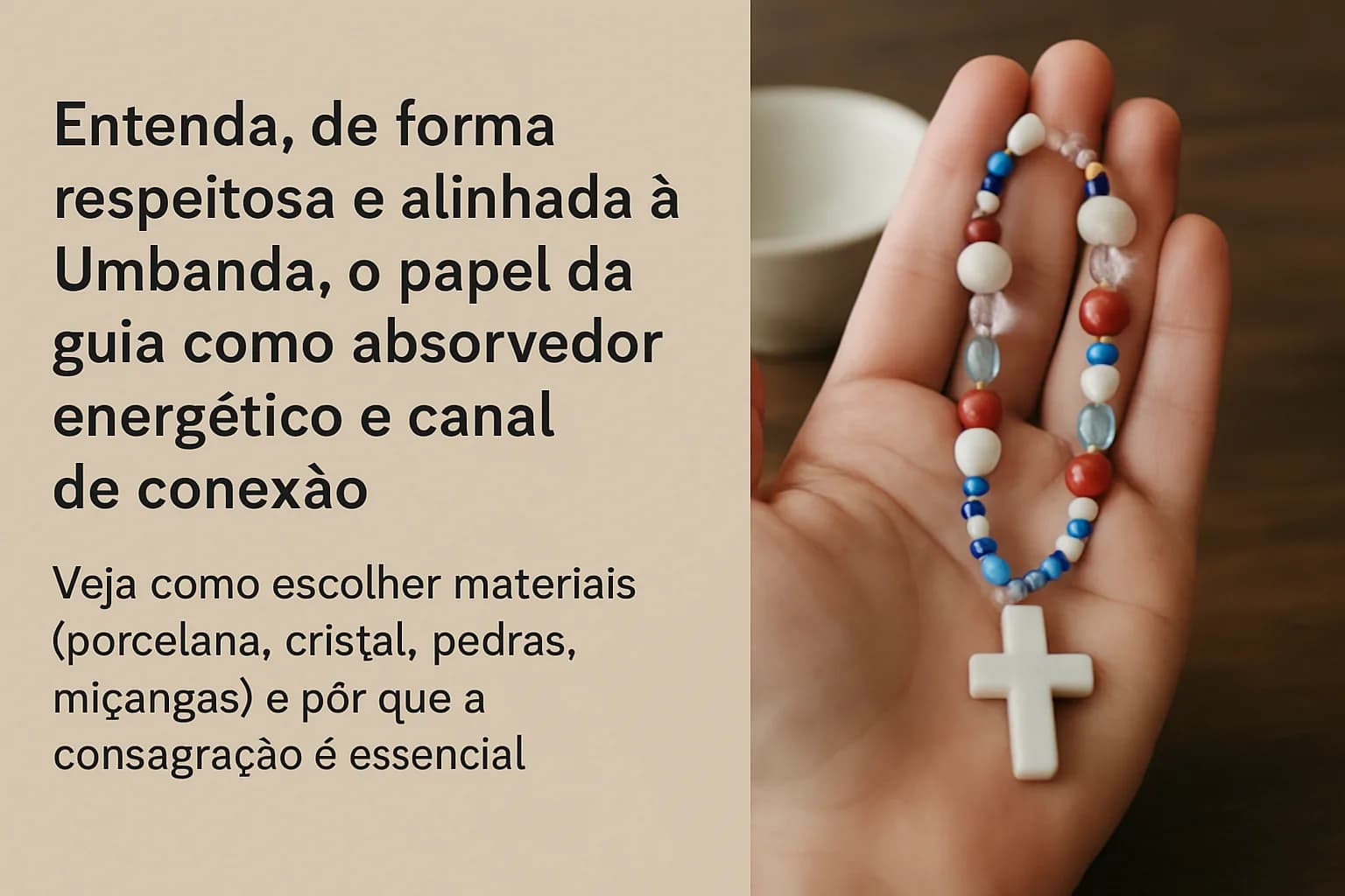 Guia na Umbanda: como funciona, o que observar nos materiais e a intenção de consagração