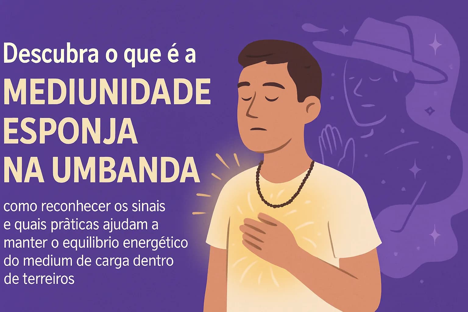 Mediunidade Esponja na Umbanda: guia prático para cuidar do médium de carga