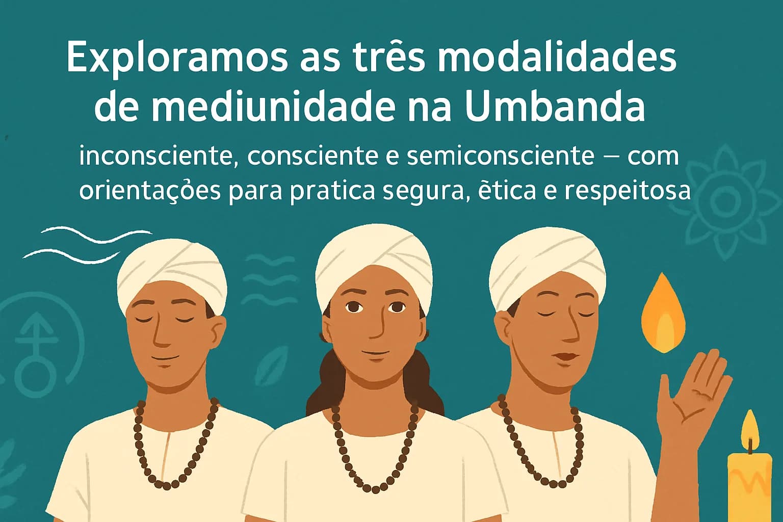 Mediunidade na Umbanda: inconsciente, consciente e semiconsciente