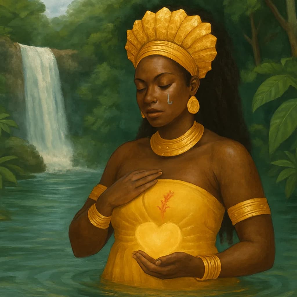 Oxum e a Cura das Feridas: Autocuidado, Doçura e Amor-Próprio na Tradição do Candomblé