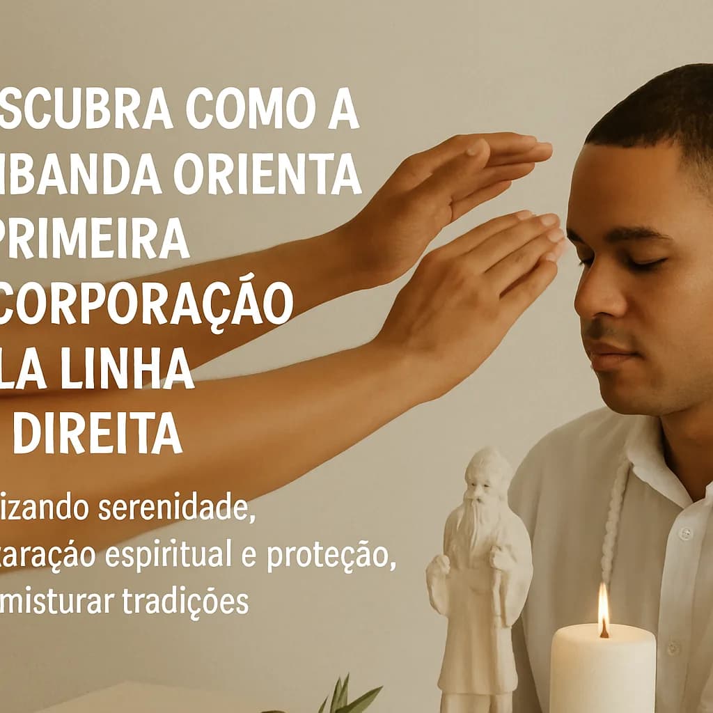 Primeira incorporação na Umbanda: guia da linha da direita e a jornada de desenvolvimento