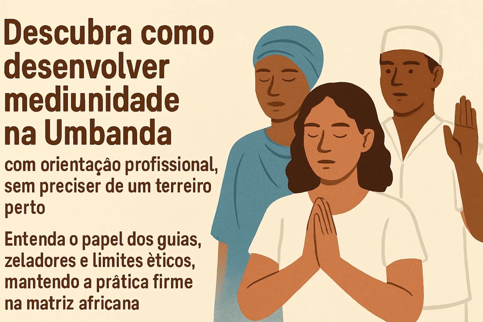 Umbanda: Desenvolvimento mediúnico responsável mesmo sem terreiro próximo