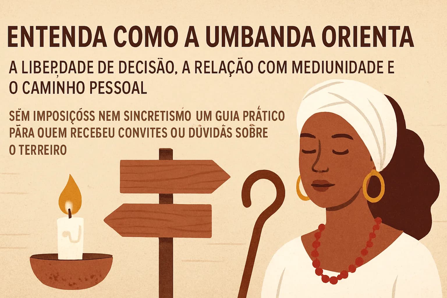 Umbanda: orientações de um Pai/Mãe de Santo sobre desenvolvimento espiritual, escolha e liberdade